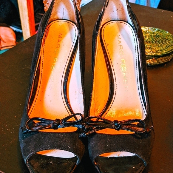 Marc Fisher "Violat" peep toe platform pumps size 6.5 - Picture 8 of 9